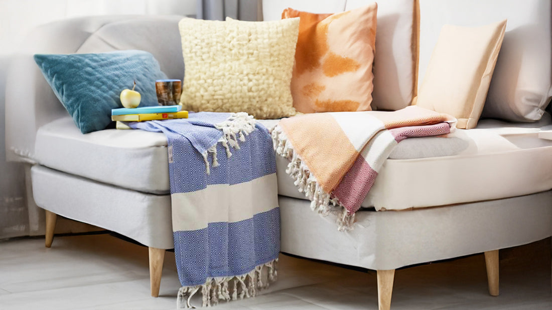 Turkish towel sofa throw blankets