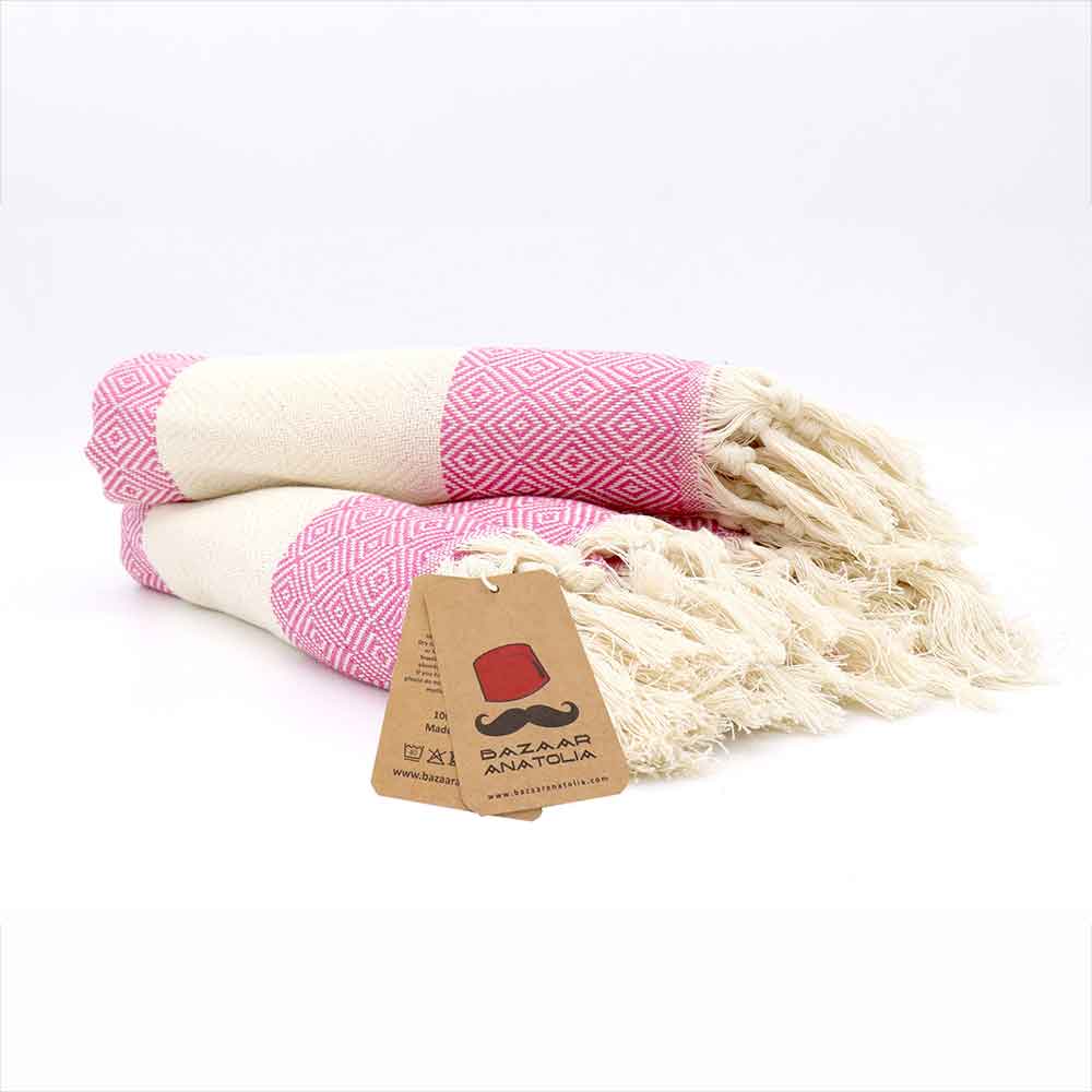 hot pink turkish hand towel for bathroom fuscia kitchen towel discloth