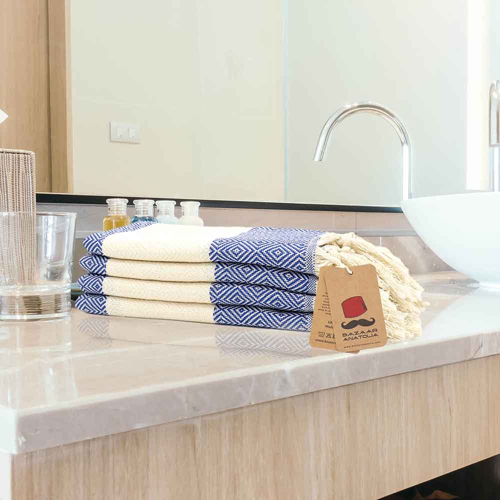 royal blue hand towel for bathroom dark blue turkish hand towels kitchen towels dishcloth diamond