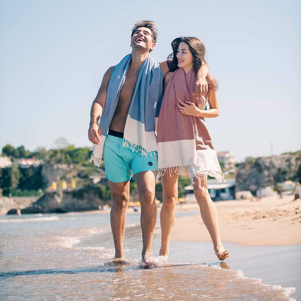 maroon turkish beach towel herringbone peshtemal towels burgundy towel sand free quick dry cotton