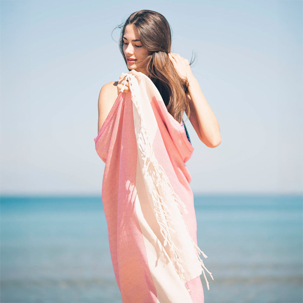 coral turkish towel flamingo pink turkish beach towels