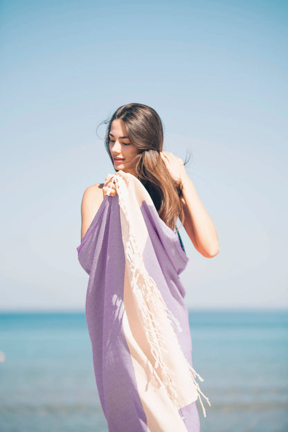 purple turkish beach towels herringbone peshtemal towel sand free quick dry cotton