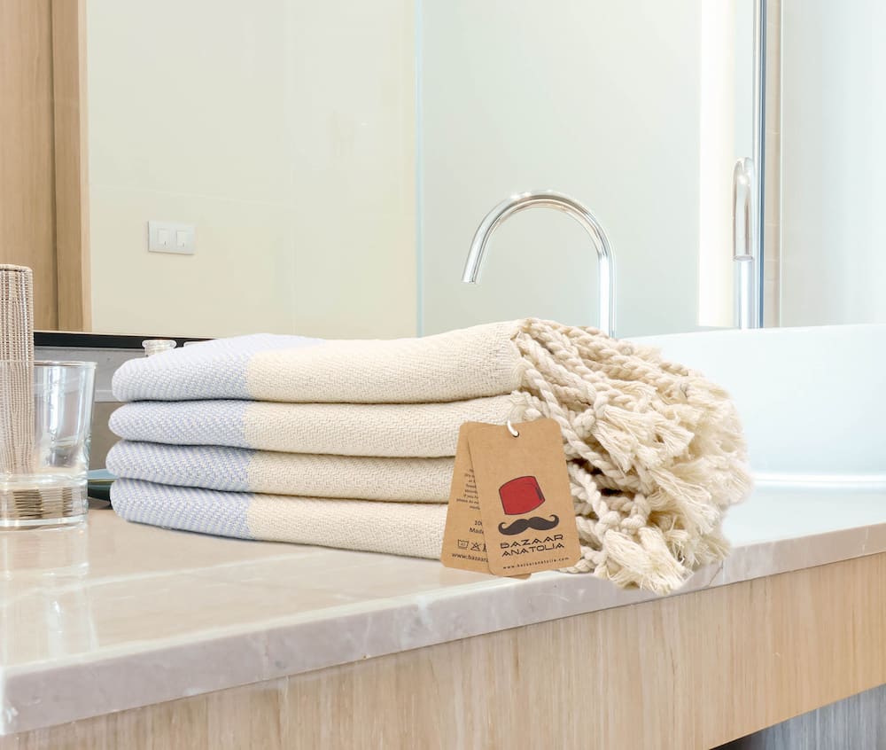 light blue hand towel for bathroom turkish hand towels bath hand towel