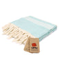 mint turkish beach towel stripe tassels fringe boho bath towels quick dry sand free cotton