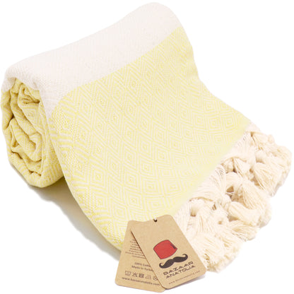 yellow turkish beach towel bath towels