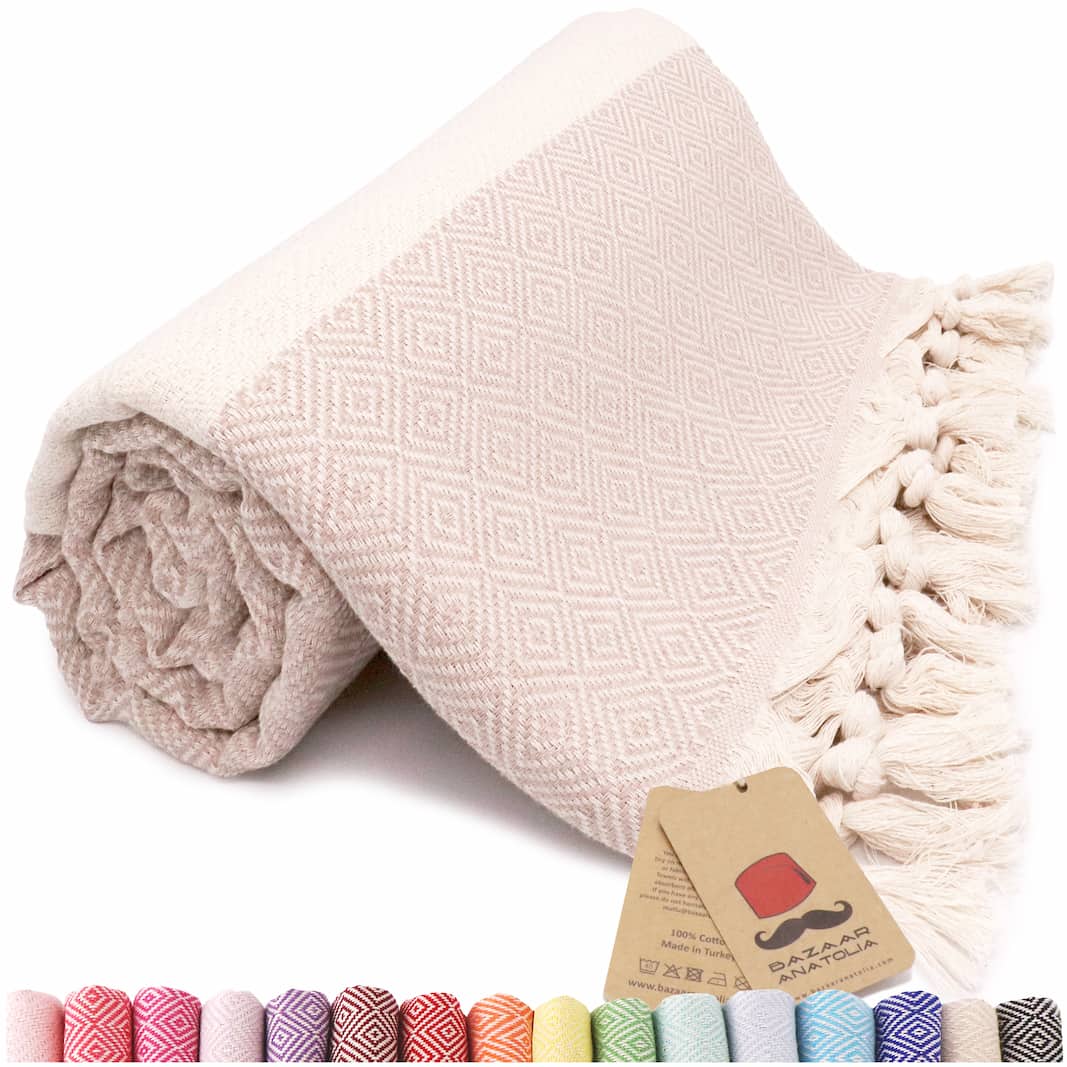 beige beach towel oversized turkish towels diamond sand free quick dry