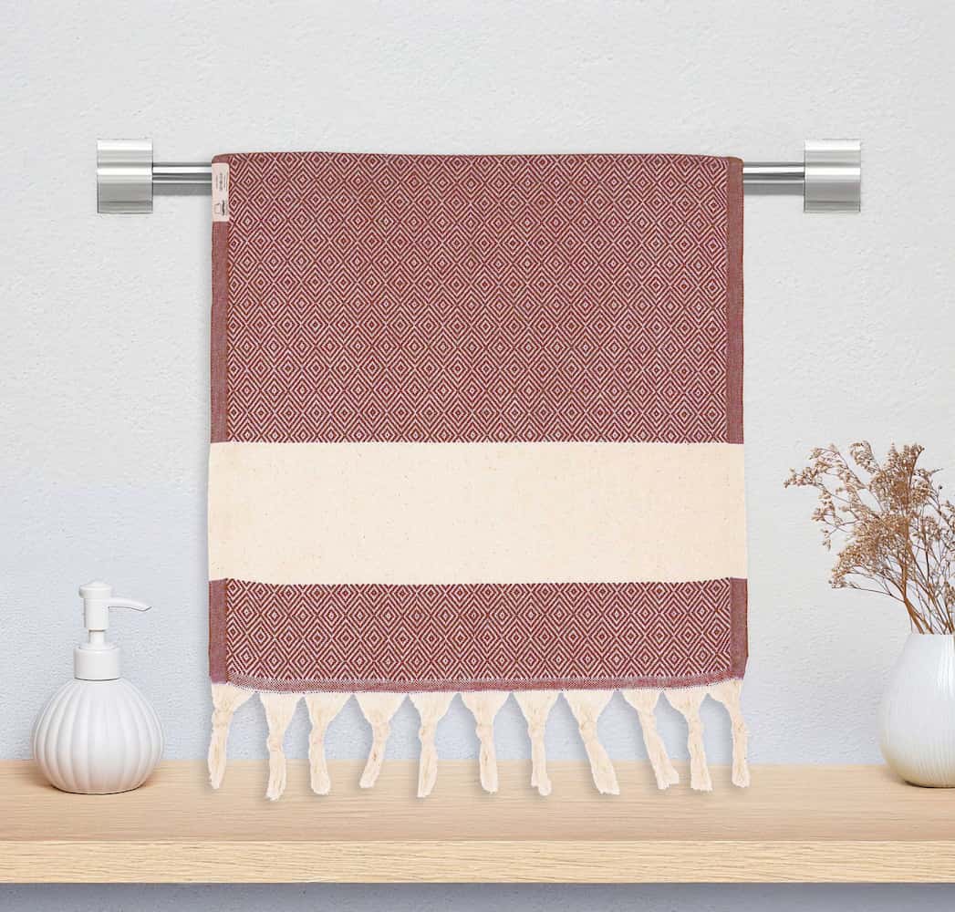 burgundy hand towels for bathroom lilac maroon turkish hand towel kitchen towel discloth diamond decor