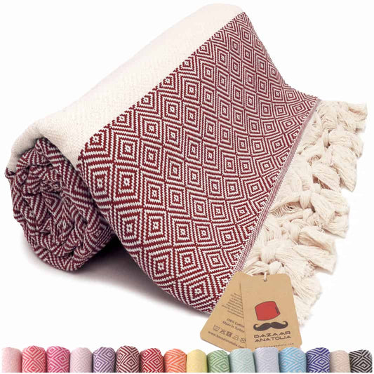 maroon beach towel oversized turkish towels diamond sand free quick dry burgundy towels