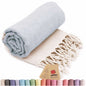 light blue turkish beach towel herringbone peshtemal towels sand free quick dry cotton