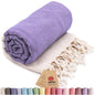 purple turkish beach towel herringbone peshtemal towels sand free quick dry cotton