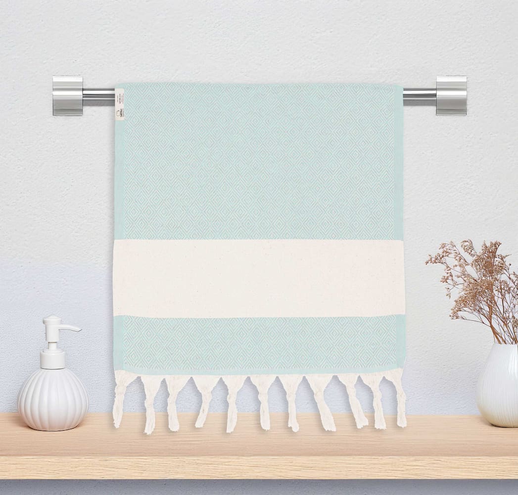 mint hand towel for bathroom teal turkish hand towels kitchen towels dishcloth diamond size