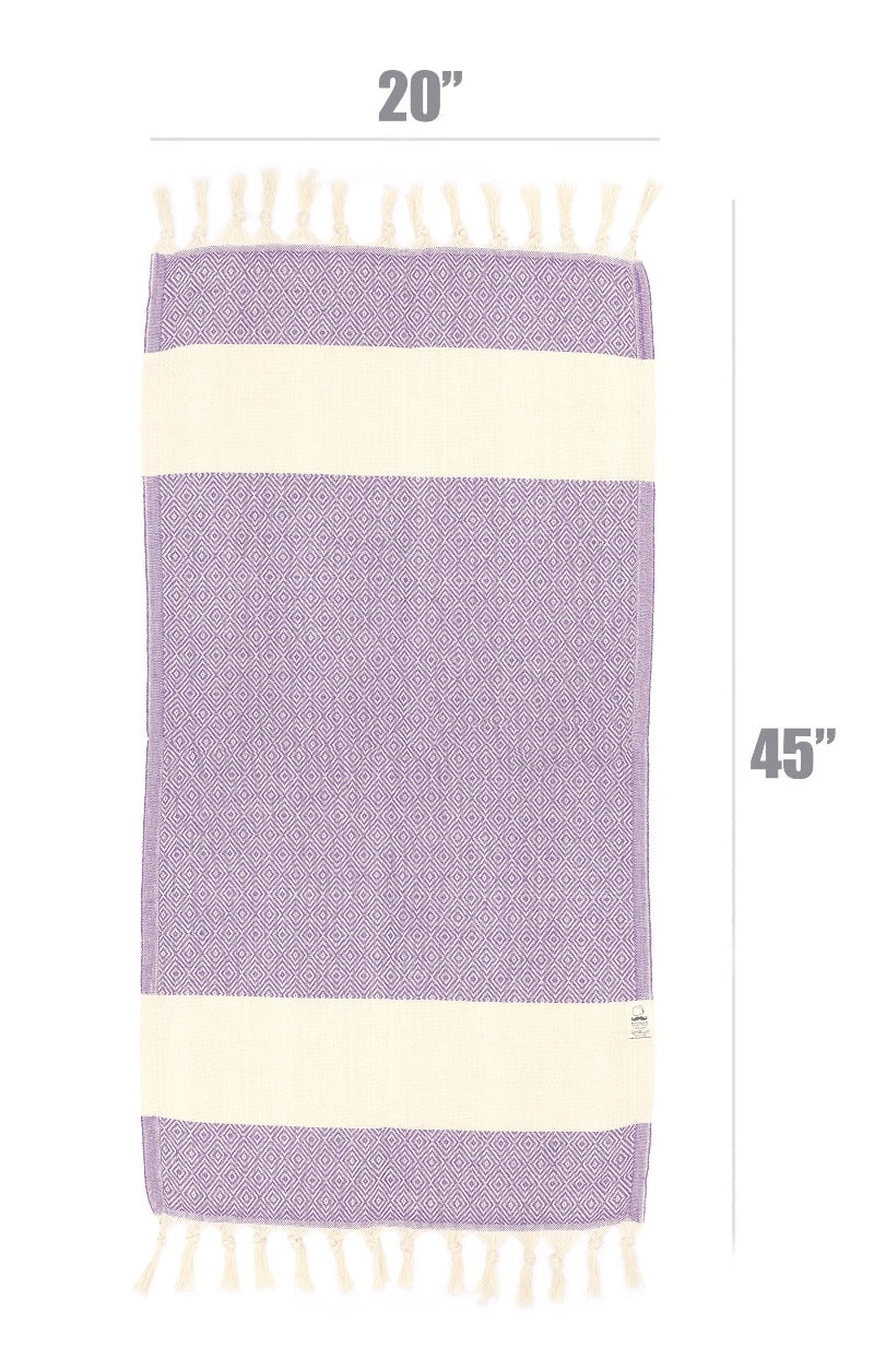purple hand towel for bathroom magenta turkish hand towels kitchen towels dishcloth diamond size