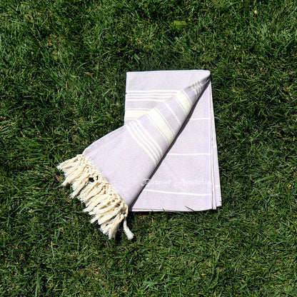 lilac beach towel