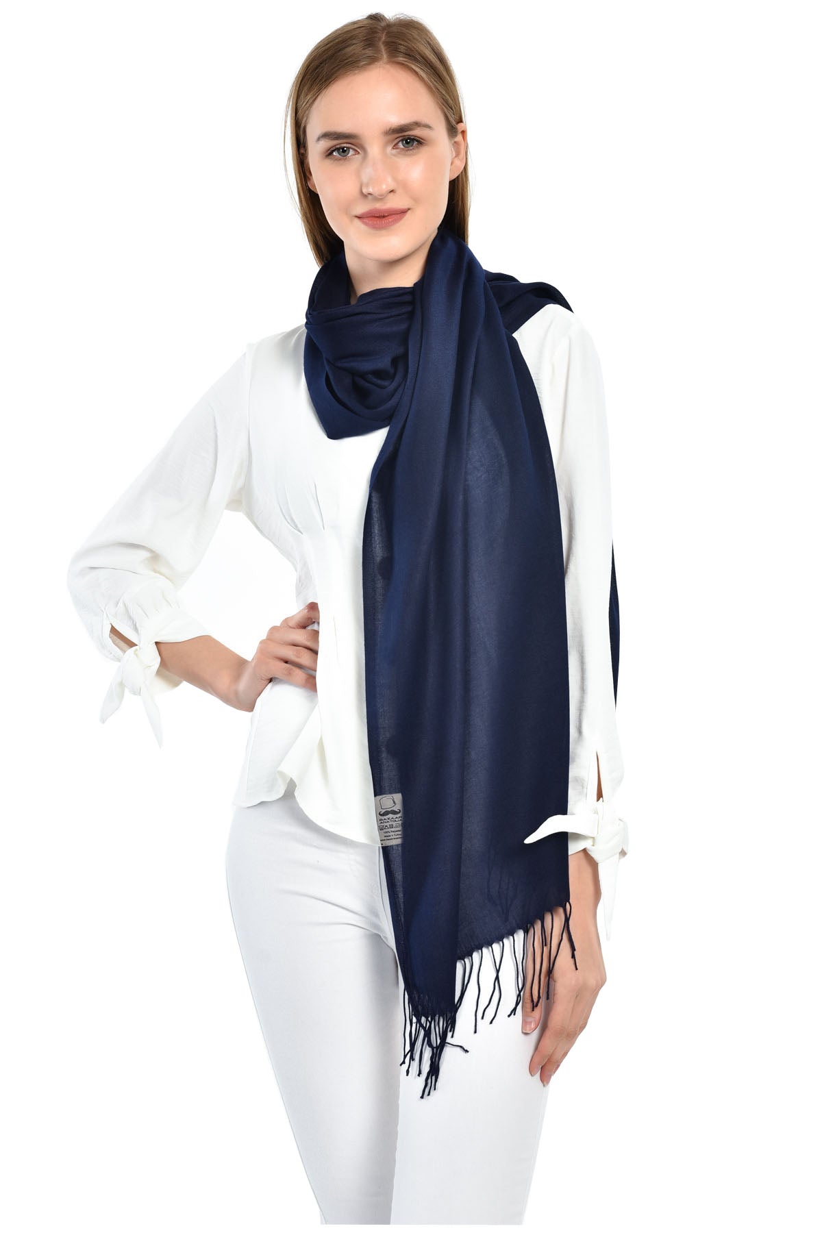 Pashmina Scarf, Shawl Wrap 78"x28" (70x200cm) - Maroon