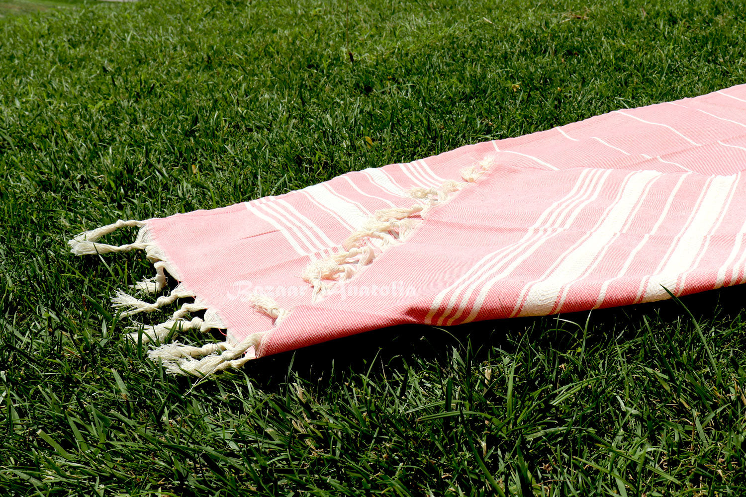 pink cotton towel
