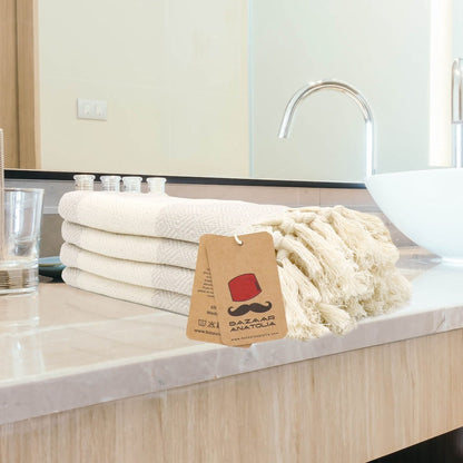 beige hand towel for bathroom cream turkish hand towels kitchen towels dishcloth diamond