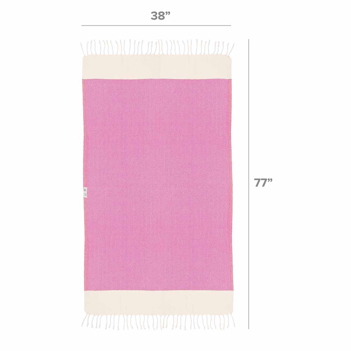 overiszed turkish towel hot pink fuscia turkish beach towel bath towels