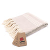 beige turkish beach towel stripe tassels fringe boho bath towels quick dry sand free cotton cream