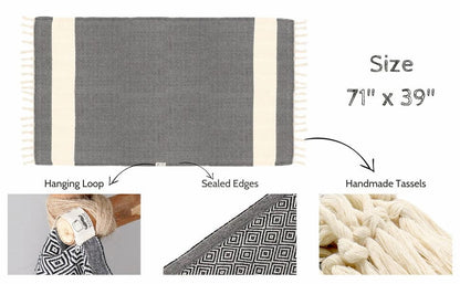 turkish beach towels hanging loop open size selaed edges handmade tassels specifications specs.