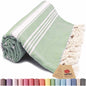 green turkish beach towels stripe sage olive green turkish towel oversized quick dry sand free