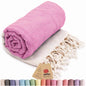 hot pink turkish beach towel herringbone peshtemal towels sand free quick dry cotton