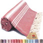 red turkish beach towels stripe turkish towel oversized quick dry sand free