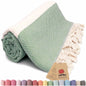 green beach towel oversized turkish towels diamond sand free quick dry