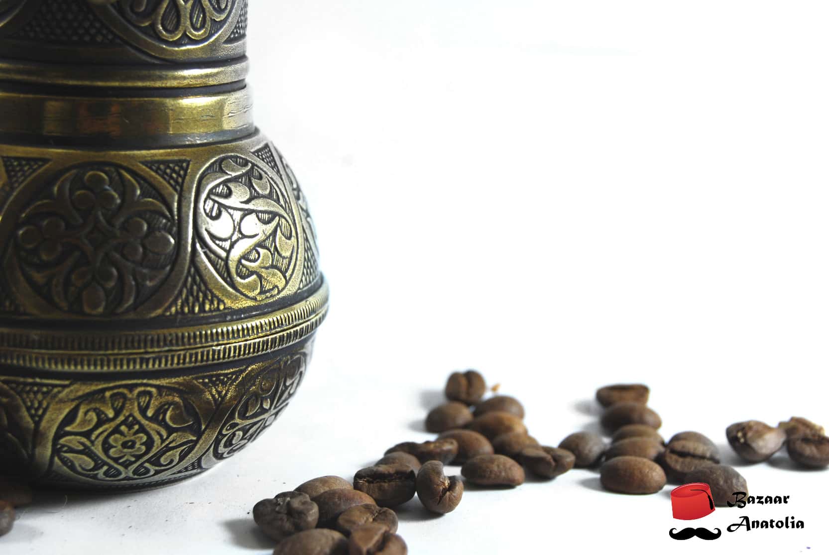 turkish coffee grinder manual steel mechanism handmade antique gold