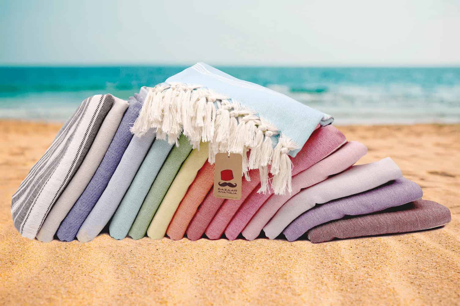 turkish beach towel colors striped light weight quick dry turkish towel