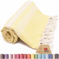yellow turkish beach towels stripe turkish towel oversized quick dry sand free