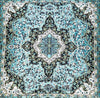 Turkish Kilim Pillow Cover (Turquoise) - Bazaar Anatolia
 - 2