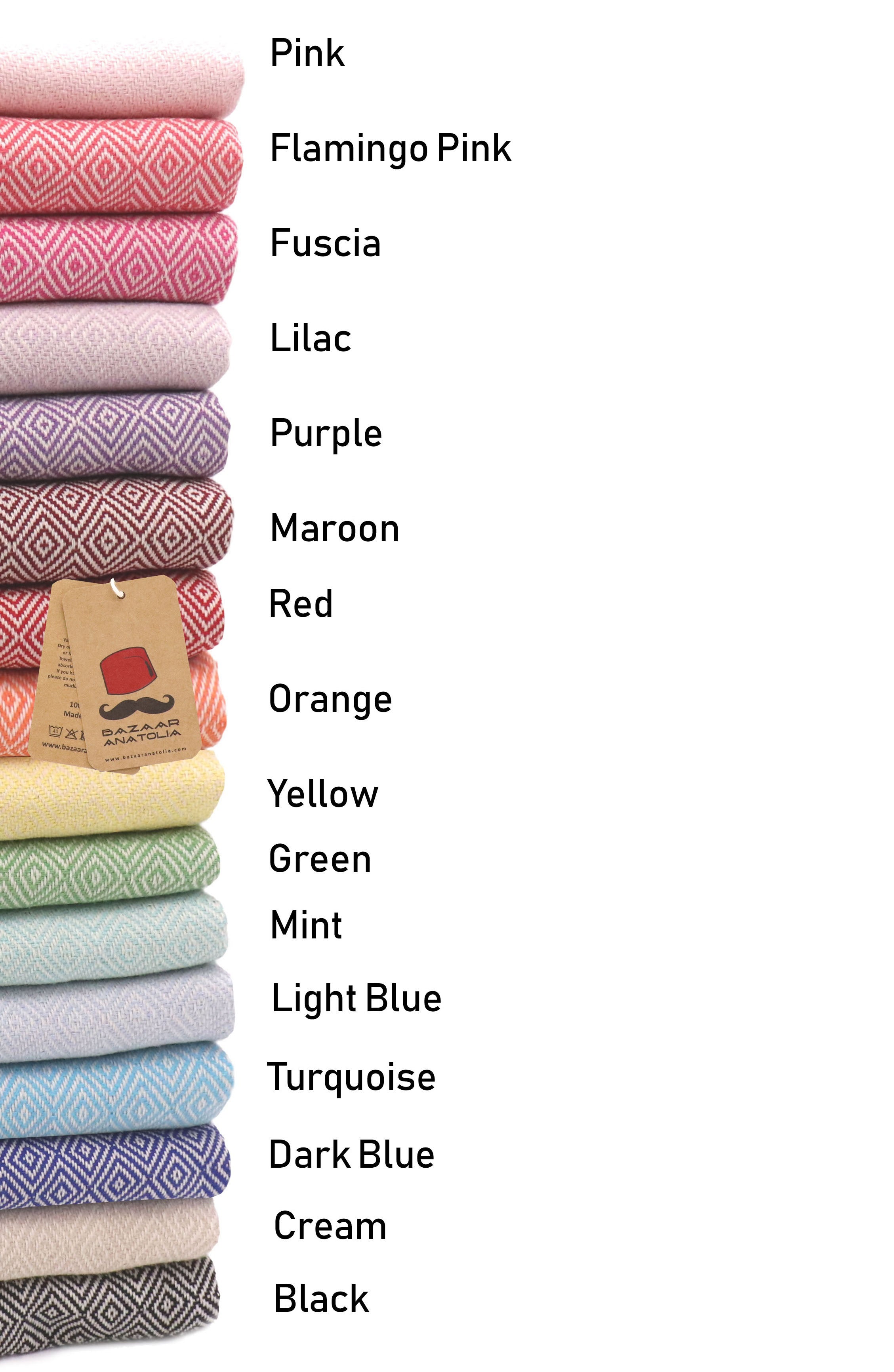 Face Towel Turkish Tea Towels Diamond Towel 18x36 Inches -  in 2023