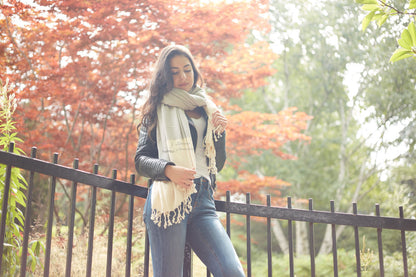 herringbone blanket scarf