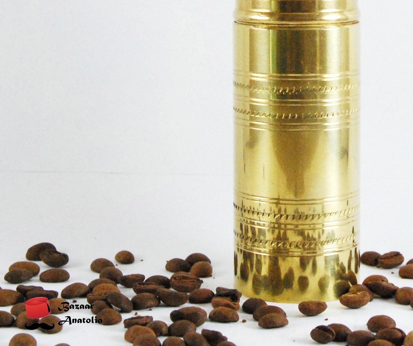 Traditional Turkish Coffee Grinder , Brass Coffee Mill, Kitchen Decor,  Qualification Adjustable Grinder, Manual Coffee Mill With Handle 